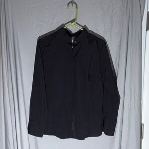 Classic Black Blouse with Long Sleeves